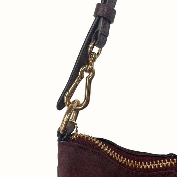 COACH 2017 Burgundy Kelsey Leather Crossbody To Satchel Convertible Bag 55532 - Picture 16 of 16
